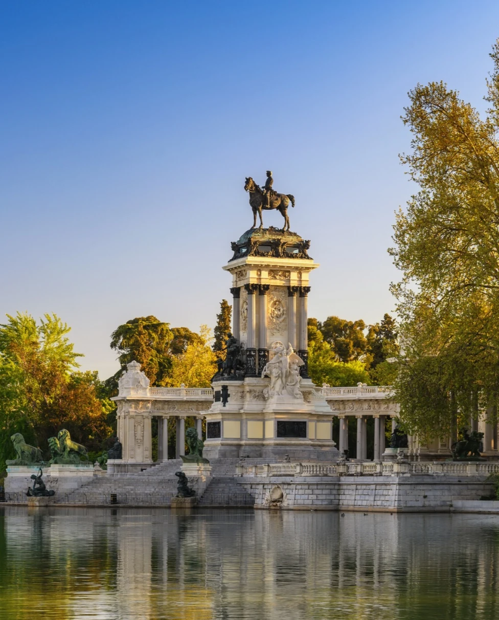 Retiro Park is one of the largest parks of the city of Madrid.