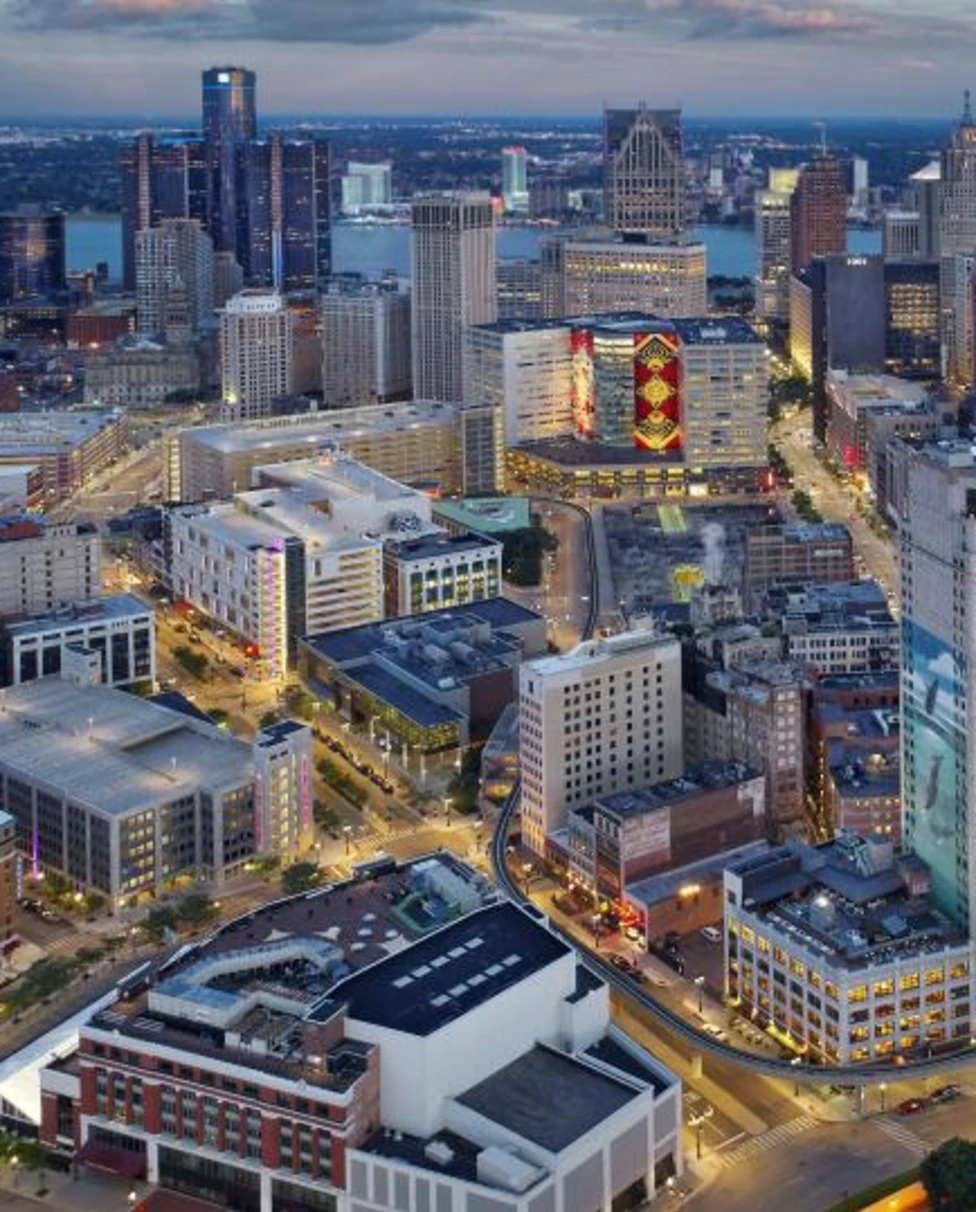 Picture of City buildings and lighting