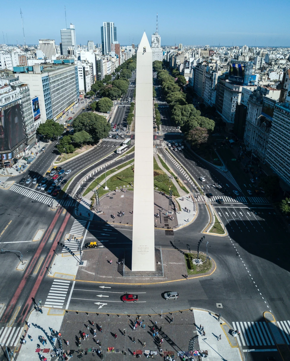 The capital of Argentina city center.