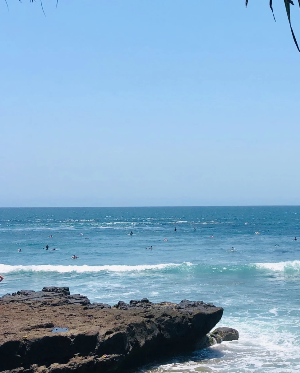 beach with rocky jetty