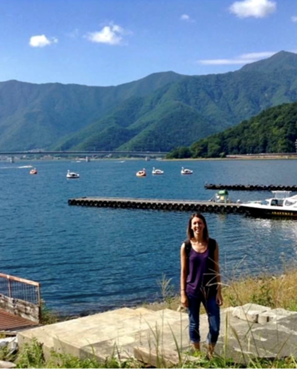 Girl wearing black in Japan
