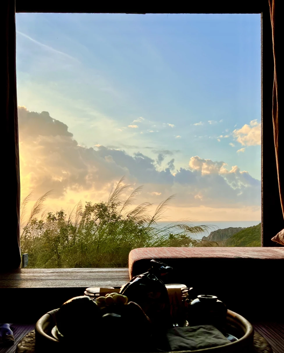 Sunrise from a window.