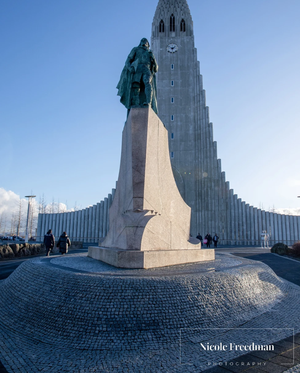The capital Reykjavik and its main sculpture.