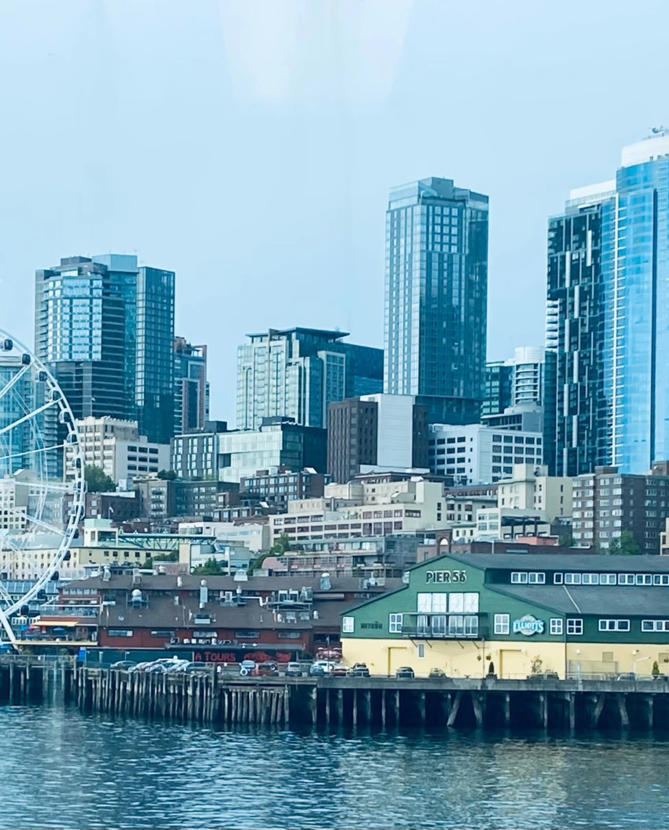 the water around the city of Seattle