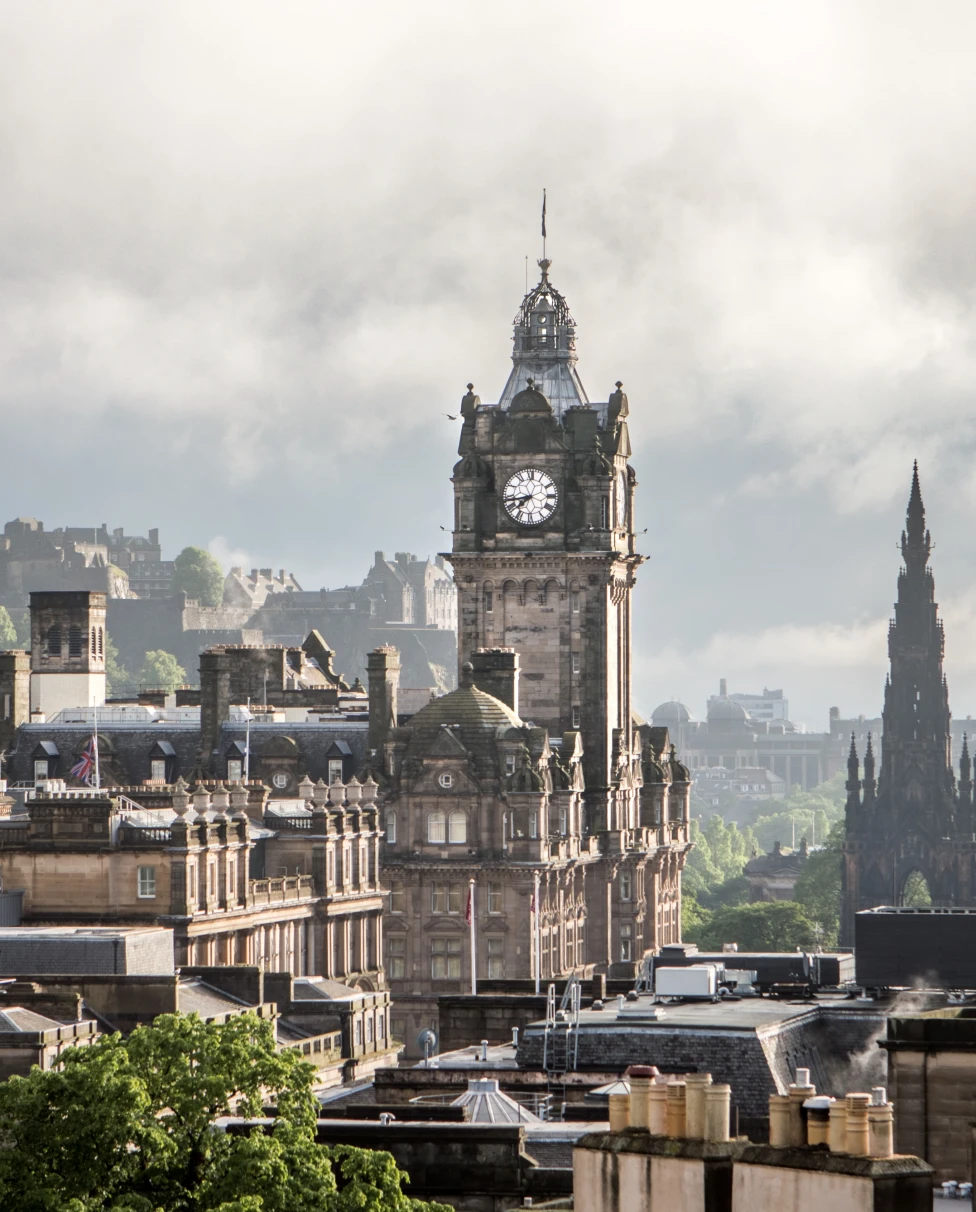 Skyline of Scotland.
