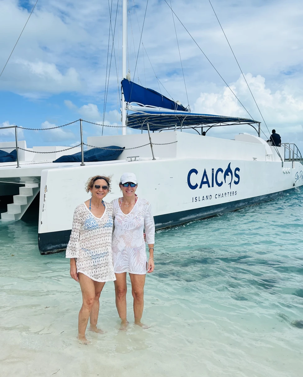 An aerial view of a resort near the sea during daytime.