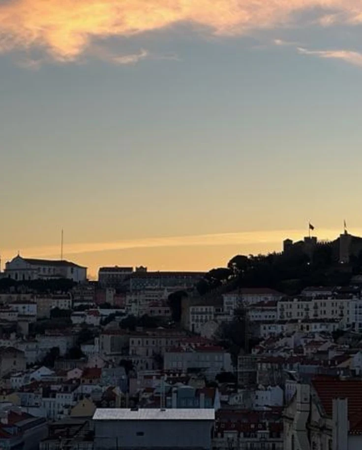 Evening view of the city