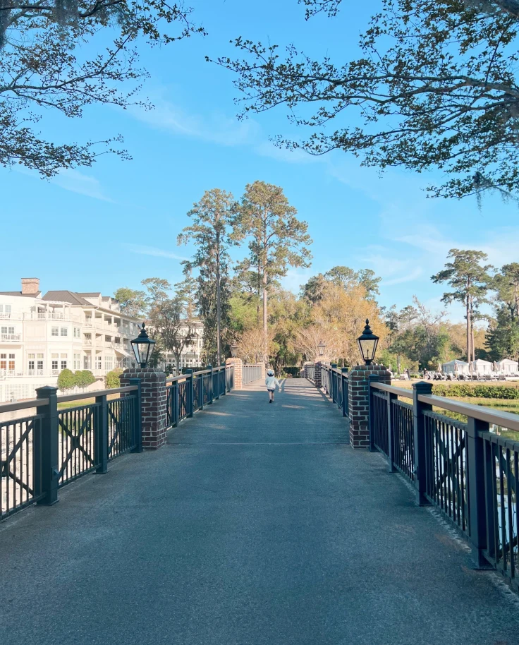 A walking path on a bridge during the daytime