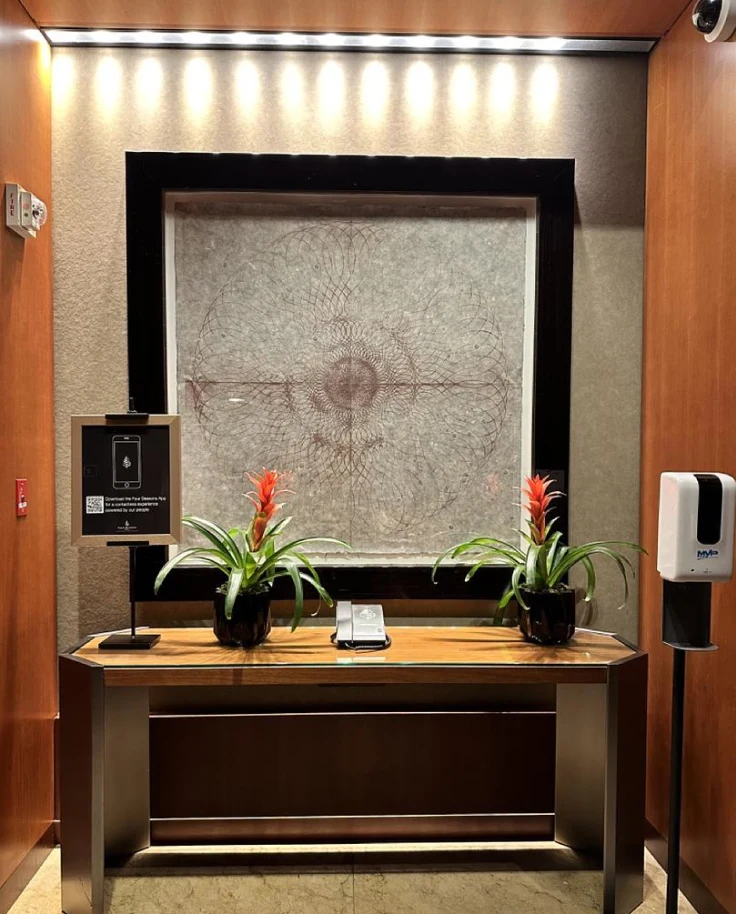 Hotel elevator lobby