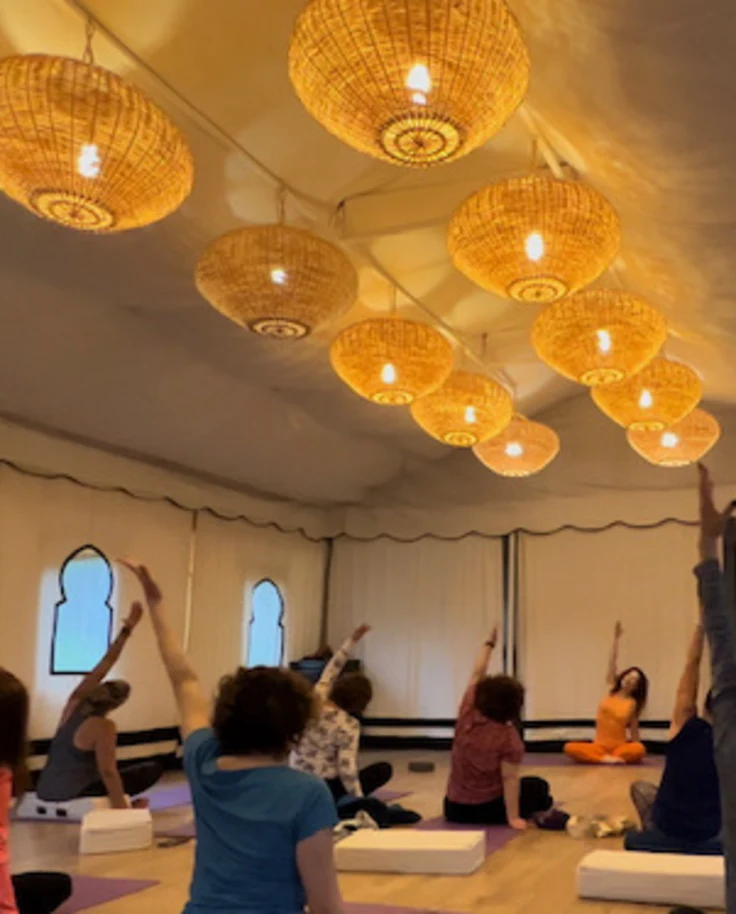 Mindfulness session in a peaceful environment