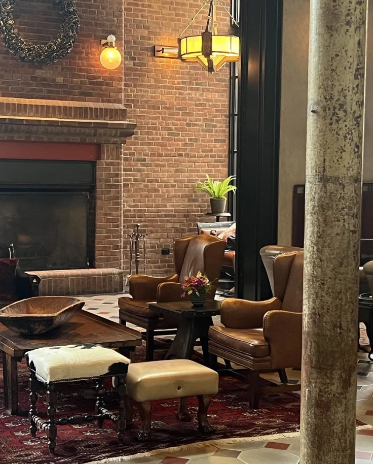 lobby in the hotel