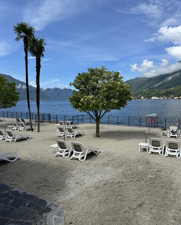 Lake and lakeside view on a sunny day.