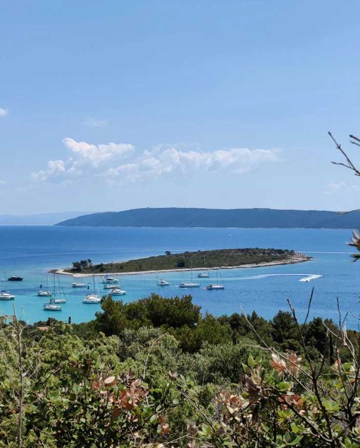 A view of the Blue Lagoon in Croatia.