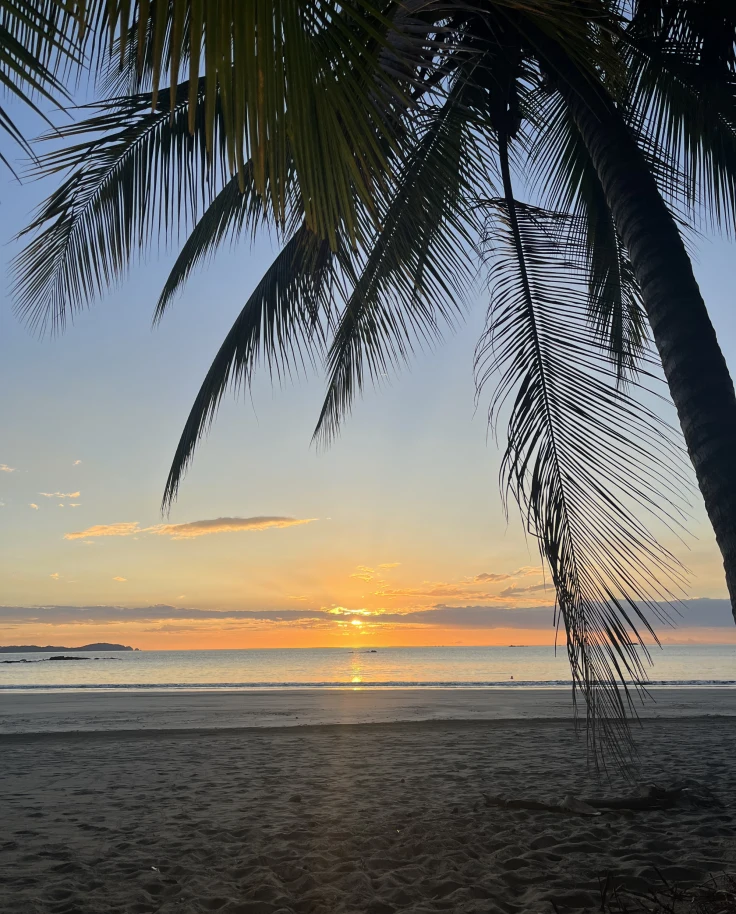 Sunset from a beach in Panama