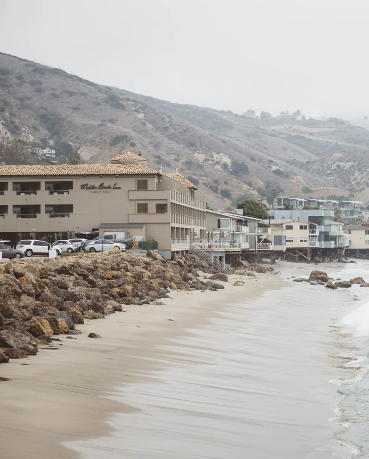 View of a beach in Malibu