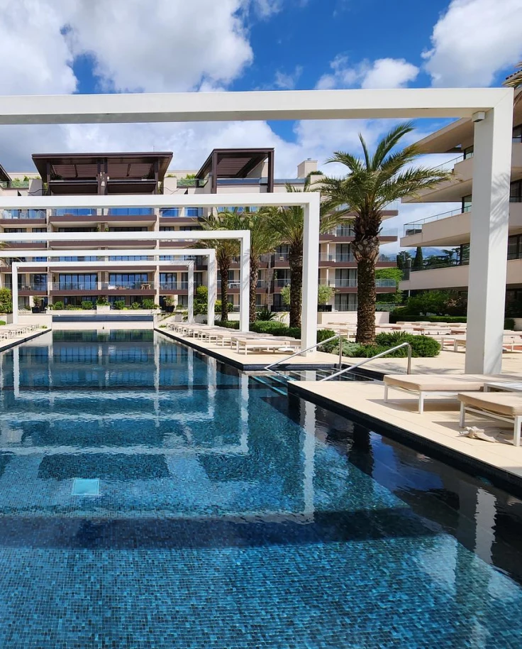pool side tropical calm