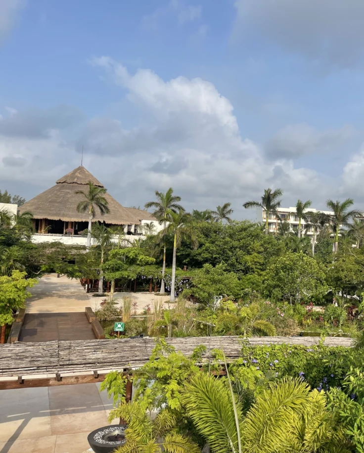 Resort view with a lot of greenery during the daytime