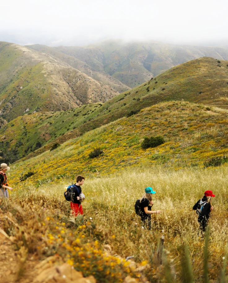 Hiking Group and Scenery
