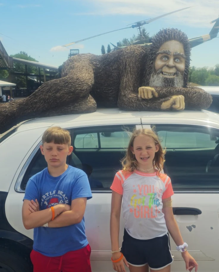 Kids posing