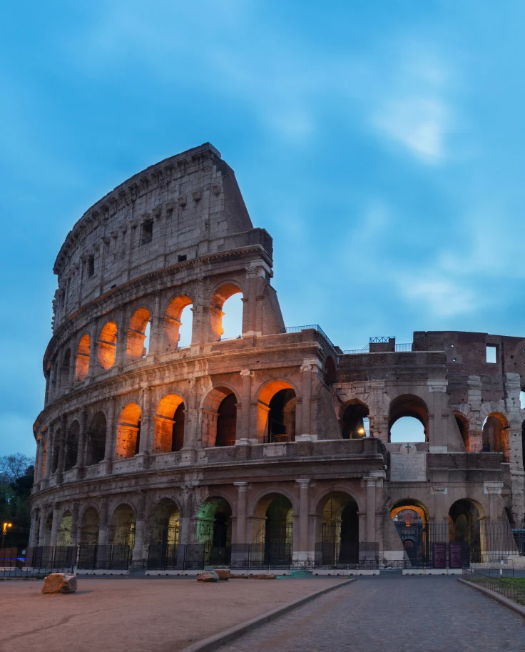 Rome colosseum view