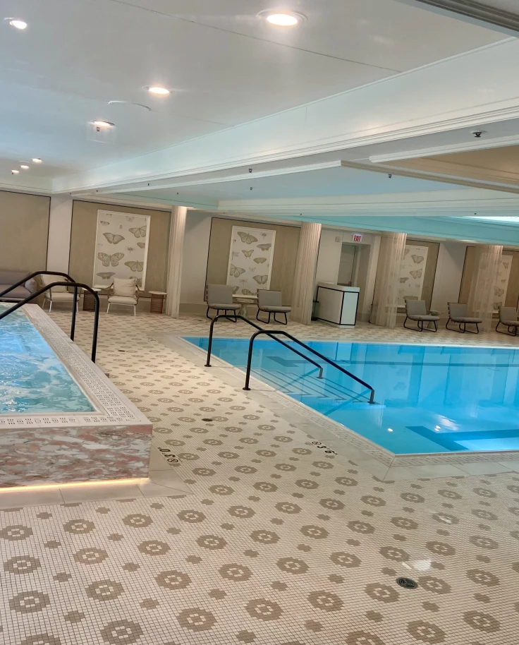 View of the hotel pool