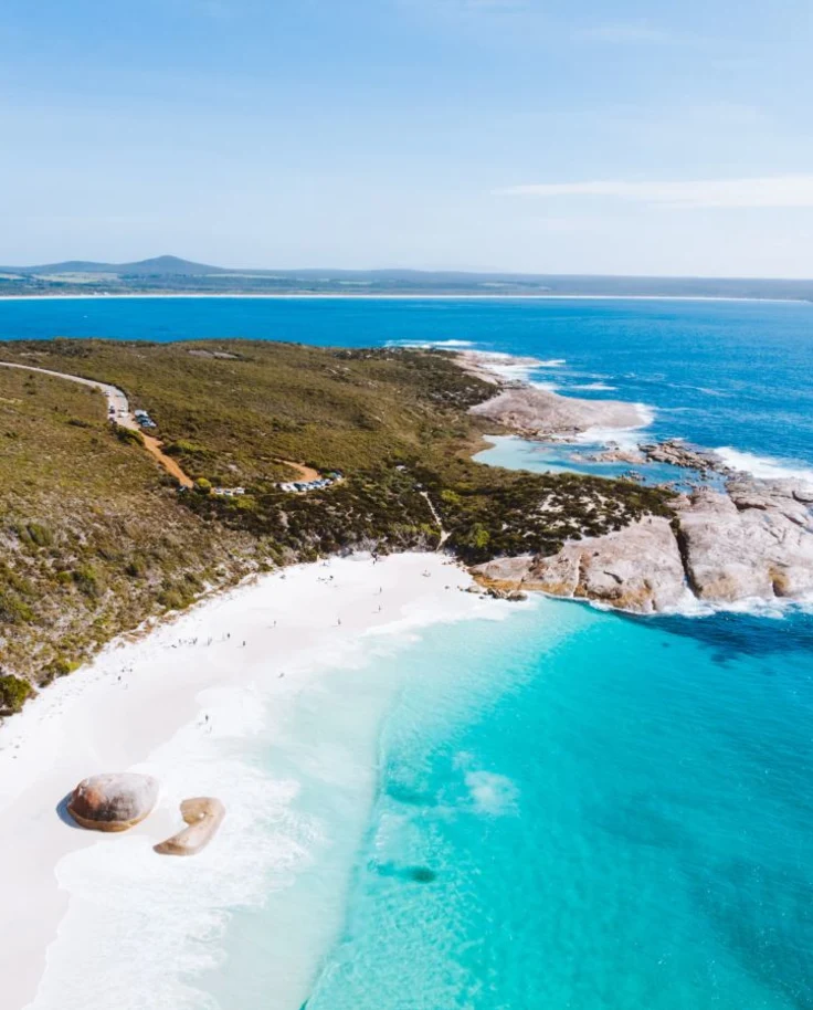 an aerial view of the ocean during the daytime