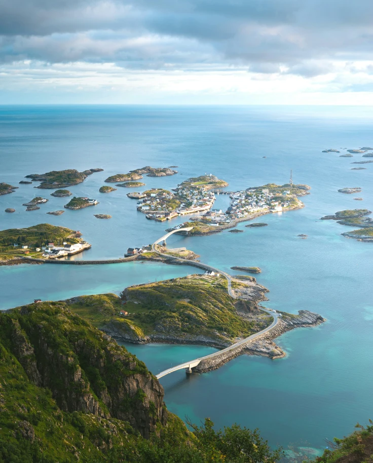 A group of islands in the sea during the daytime