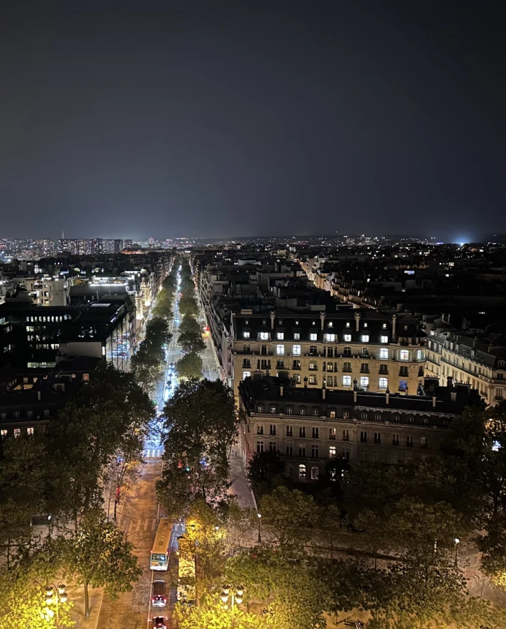 Night view of Paris
