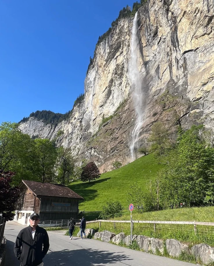 Waterfall in Switzerland.
