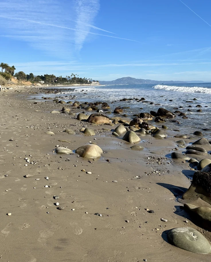 A rocky beach during the daytime