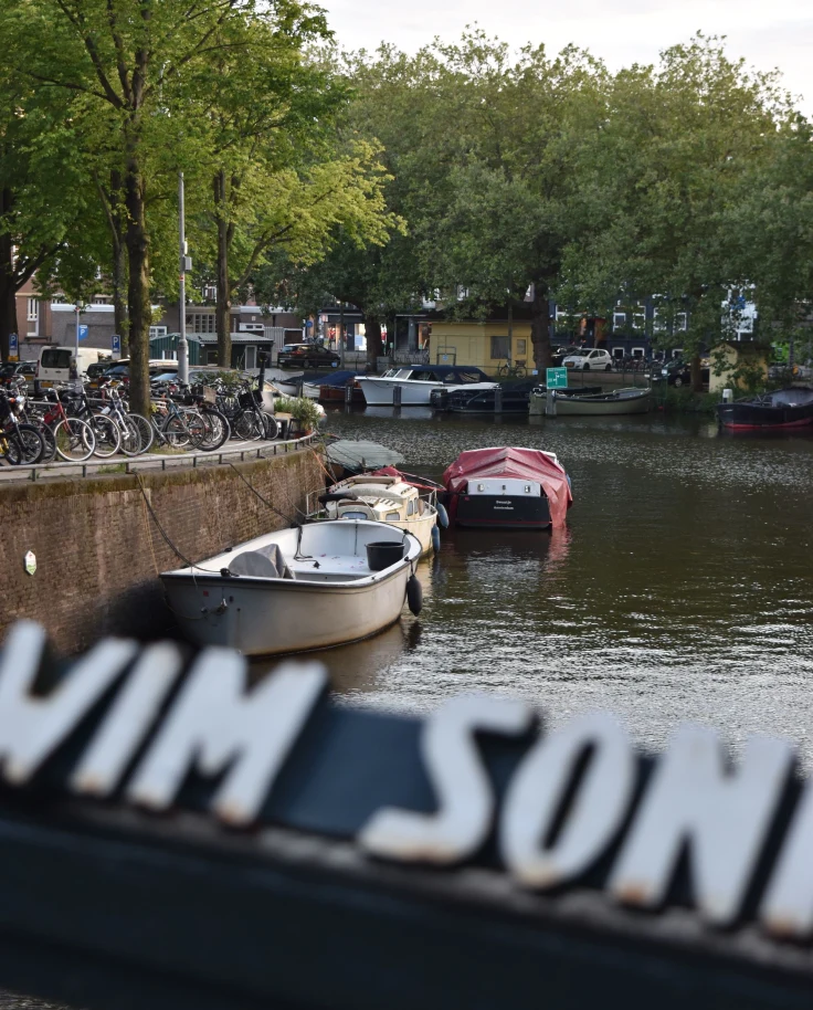 Boats in a canal.