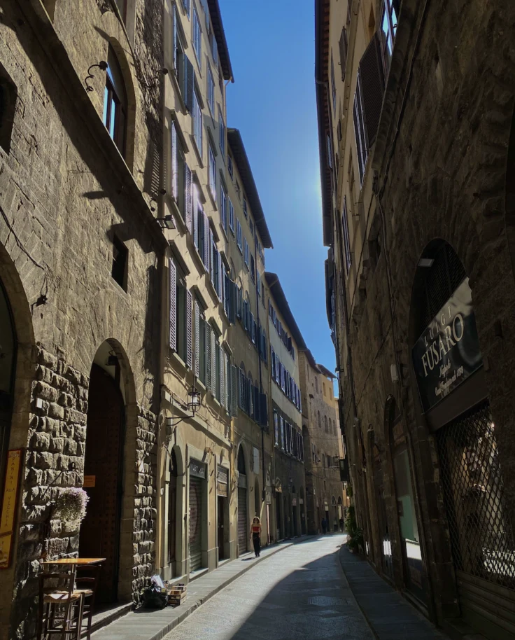 A picture of streets of Florence during daytime.