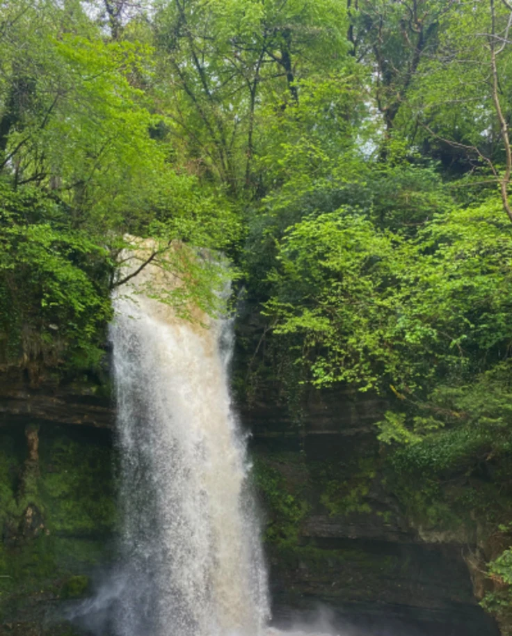 Glencar Waterfall is nature's masterpiece cascading in serenity, nestled in County Sligo.