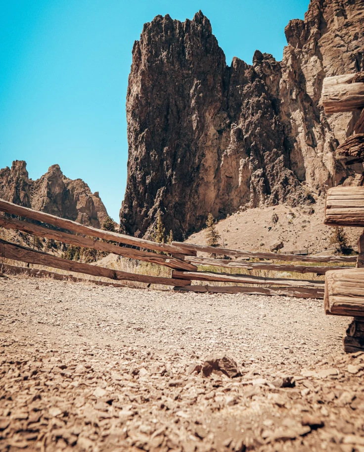 hiking trail and blue sky