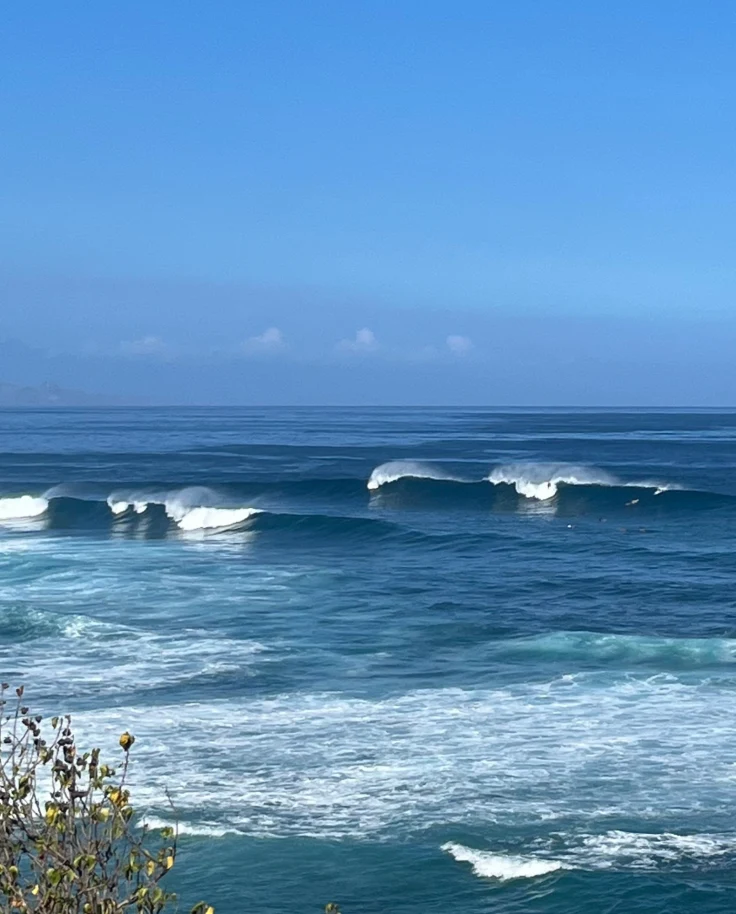 A picture of blue colored sea taken during the daytime.