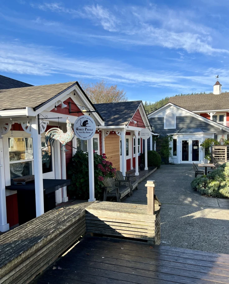 Shops like white huts during daytime.