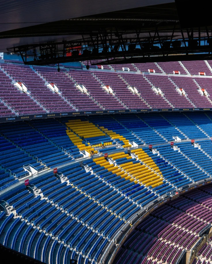 A sports stadium.