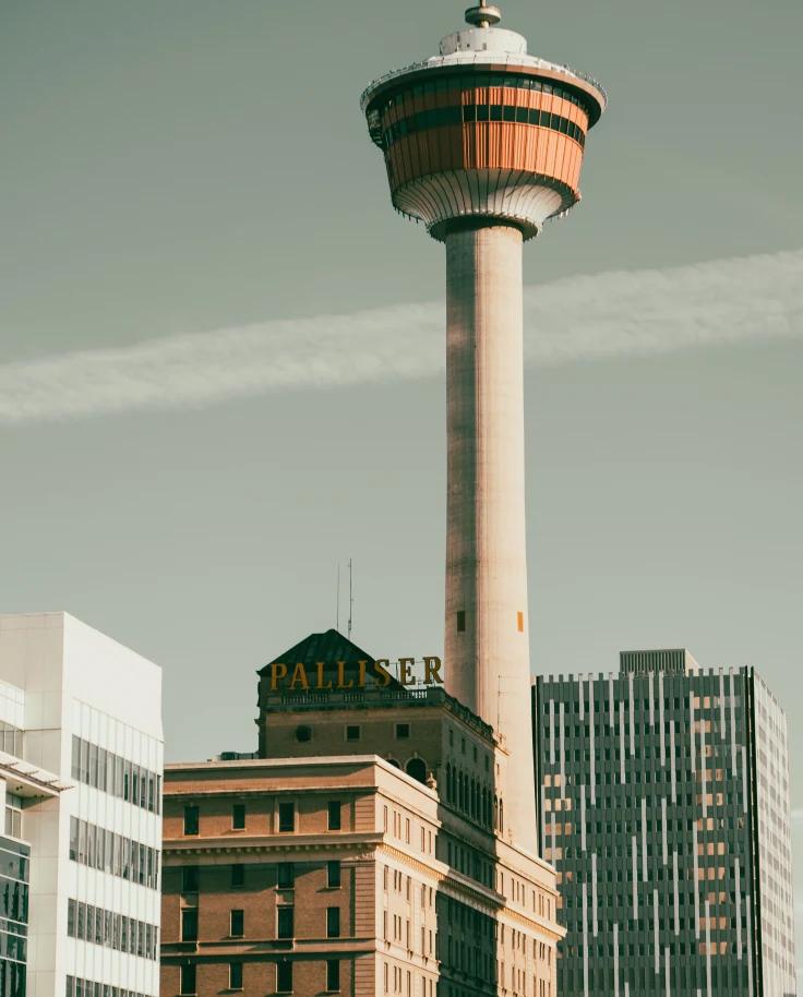 Calgary Tower under Clear Sky