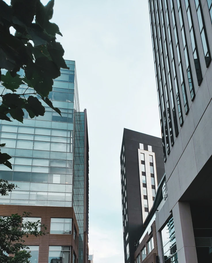 High-rise buildings at Main Street, Greenville.