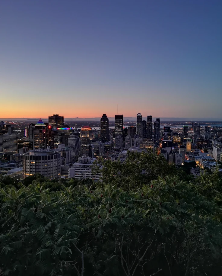 City view in Montreal Canada