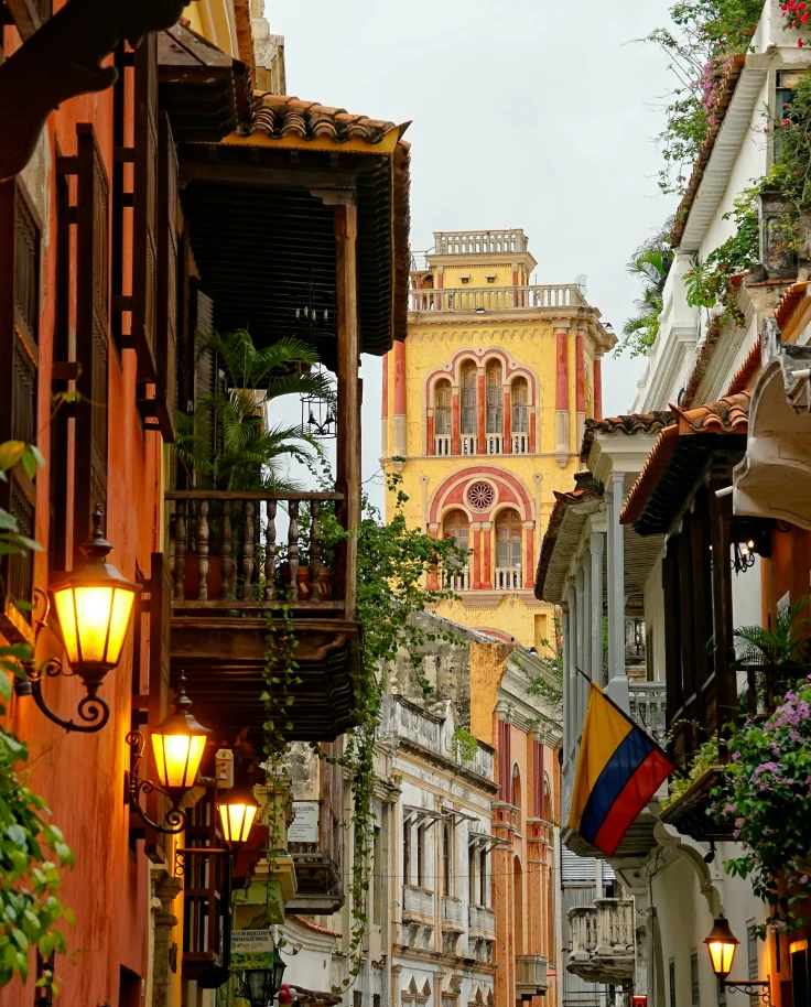 Traditional buildings in Cartagena.
