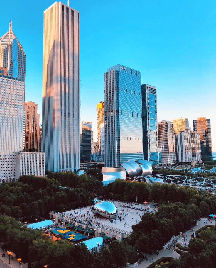 city with skyscrapers
