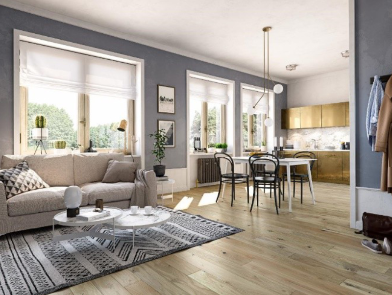 Flooring and wall colors
