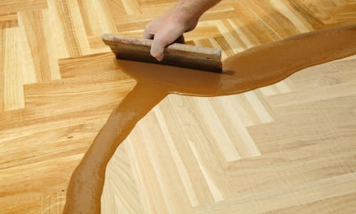 Hardwood refinishing