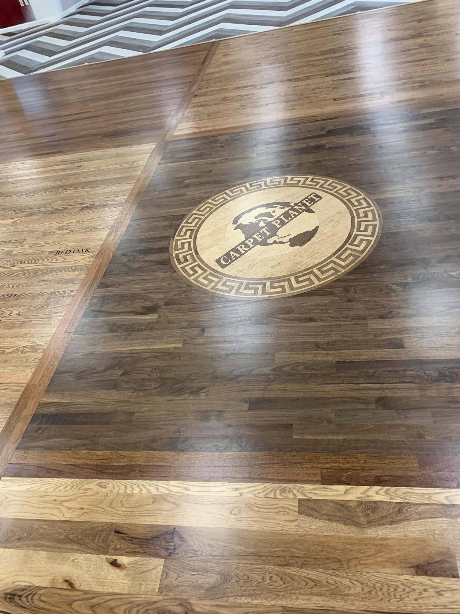 Custom flooring inlays in Colorado Springs, CO from Carpet Planet