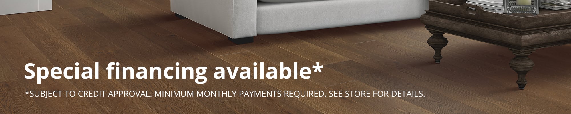 Financing available from Legacy Flooring Center