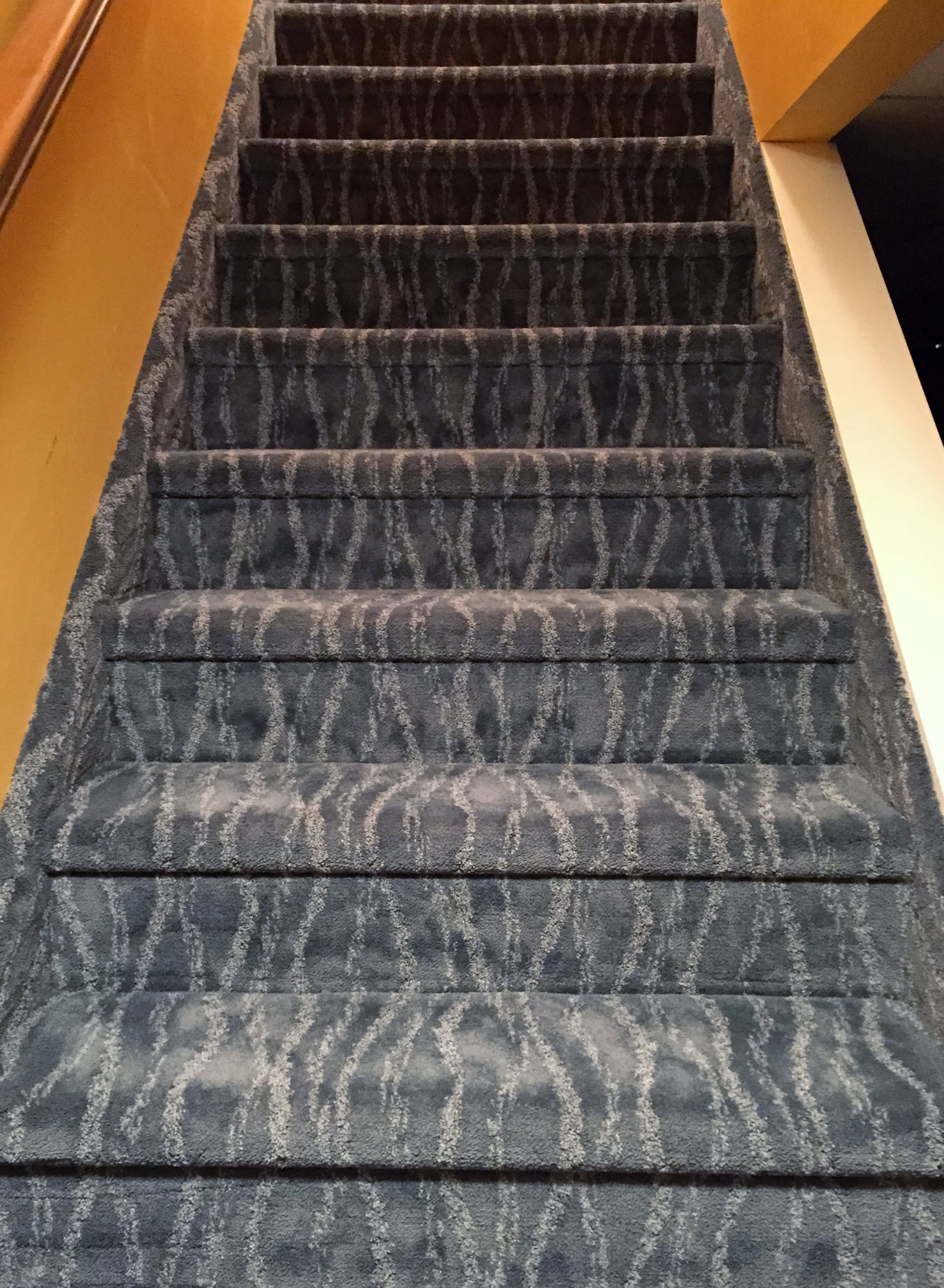 Residential carpet staircase from Independent Floor Covering located in Port Huron, MI