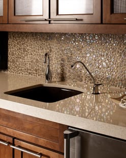 Glass mosaics in Sarasota, FL from Floors and Walls of Distinction