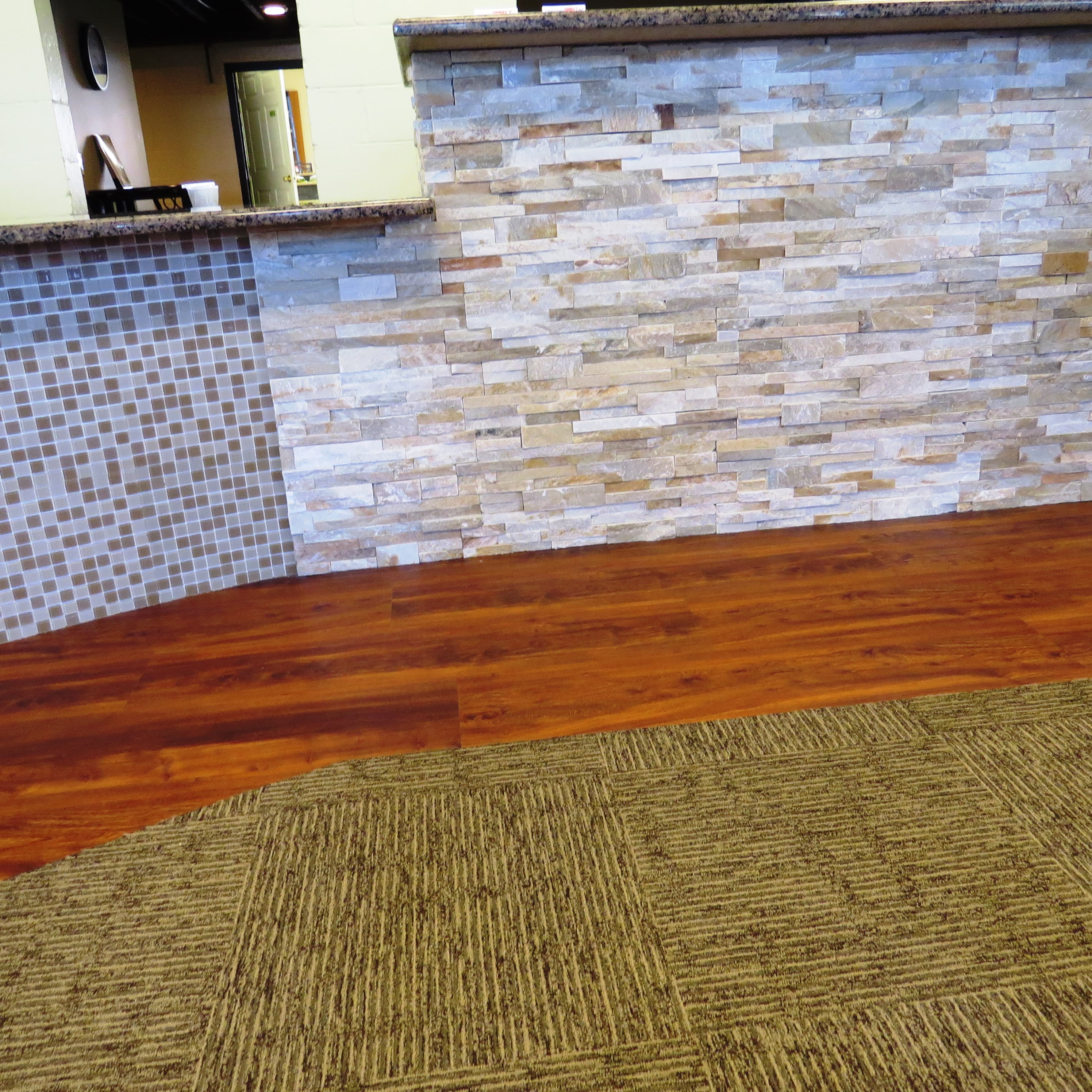 Commercial carpet tile flooring from Independent Floor Covering located in Lexington, MI