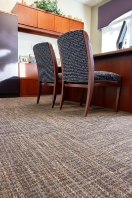 Commercial flooring installation by Garvey's Carpet